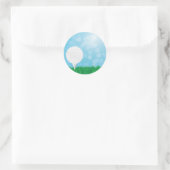 Sticker Rond balle de golf sur l'herbe (Sac)