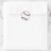 Sticker Rond Balle de jeu de baseball (Sac)