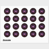 Sticker Rond Balle de plasma (Feuille)