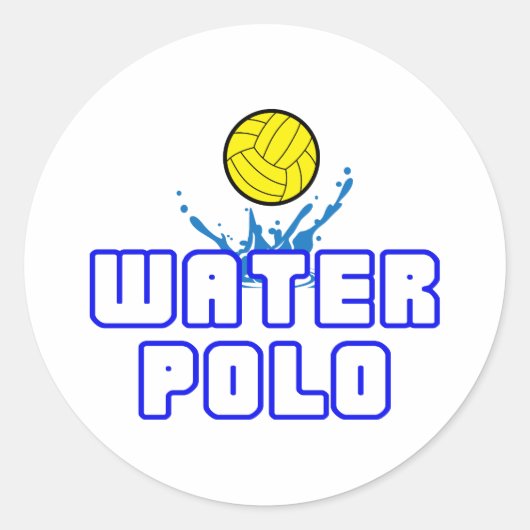 STICKER ROND BALLE DE POLO D'EAU OUVERTE (Devant)