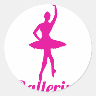 Sticker Rond Ballerina