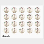 Sticker Rond Ballerina Fairy (Feuille)