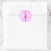 Sticker Rond Ballerina Silhouette (Sac)