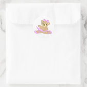 Sticker Rond Ballerina Teddy Bear (Sac)