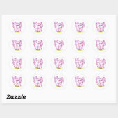 Sticker Rond Ballet (Feuille)