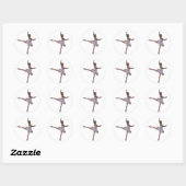 Sticker Rond Ballet (Feuille)