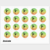 Sticker Rond Ballet (Feuille)