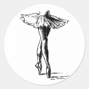Sticker Rond Ballet