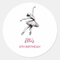 Ballet Ballerina Fille de fête d'anniversaire