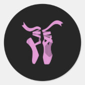 Sticker Rond Ballet cool Art Pour Femmes Filles Maman Ballerina (Devant)