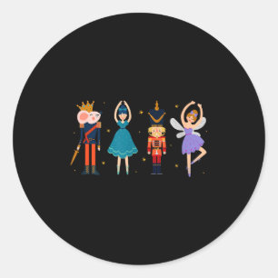 Sticker Rond Ballet de Noël Casse-Noisette - Casse-Noisette