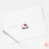 Sticker Rond Ballet de squelette 1 (Enveloppe)