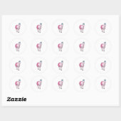 Sticker Rond Ballet Unicorn Ballerina (Feuille)