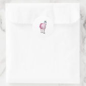 Sticker Rond Ballet Unicorn Ballerina (Sac)