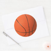 Sticker Rond Ballon de basket (Enveloppe)
