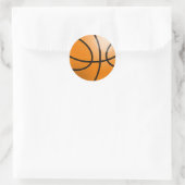 Sticker Rond Ballon de basket-ball (Sac)
