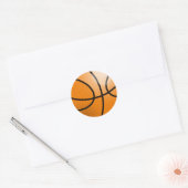 Sticker Rond Ballon de basket-ball (Enveloppe)