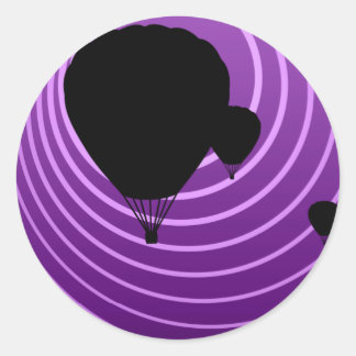 Sticker Rond ballon de coucher de soleil