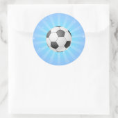 STICKER ROND BALLON DE FOOT (Sac)