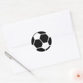 Sticker Rond ballon de football noir (Enveloppe)