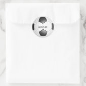Sticker Rond ballon de football noir et blanc (Sac)