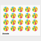 Sticker Rond ballon de plage (Feuille)