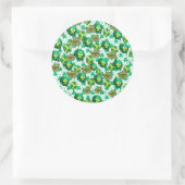 Sticker Rond Ballon Trèfle Chanceux Design St-Patrick 🍀 (Sac)