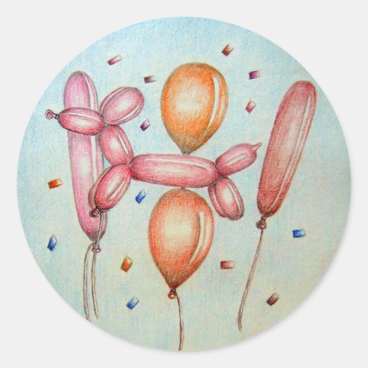 Sticker Rond Ballons (Devant)