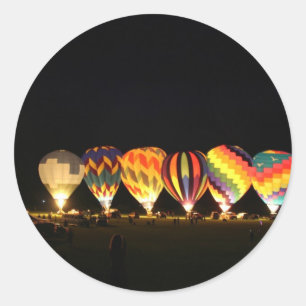 Sticker Rond Ballons ! Allumez la nuit, la partie