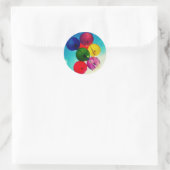 Sticker Rond Ballons arc-en-ciel (Sac)