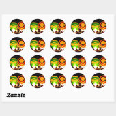 Sticker Rond Ballons brillants (Feuille)