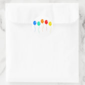 Sticker Rond Ballons colorés (Sac)