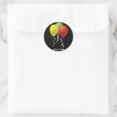 Sticker Rond ballons d'anniversaire (Sac)