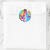 Sticker Rond Ballons d'anniversaire lumineux (Sac)