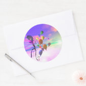 Sticker Rond Ballons d'anniversaire Sky (Enveloppe)
