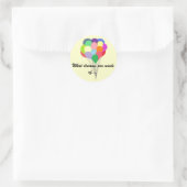 Sticker Rond Ballons dans le ciel (Sac)