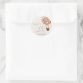 Sticker Rond Ballons d'ours de baby shower (Sac)