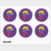 Sticker Rond Ballons Elmo (Feuille)