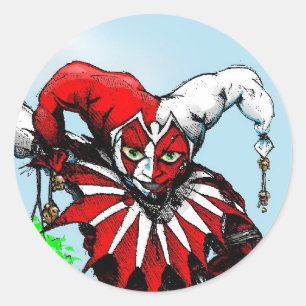 Sticker Rond ballons en jester2