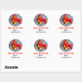 Sticker Rond BALLONS, ne les laissez pas partir (Feuille)