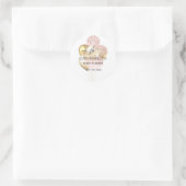 Sticker Rond Ballons Pailletés Monogramme (Sac)