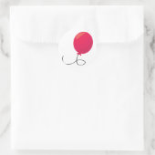 Sticker Rond Ballons rouges (Sac)