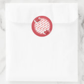 Sticker Rond Balloon Hearts with Little Hearts Photo Frame (Sac)