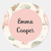 Sticker Rond Balloons à air Aventure Enfants (Devant)