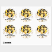 Sticker Rond Ballotte Bundle Gold Confetti Bachelorette Party (Feuille)