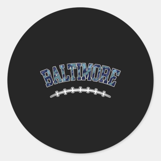 Sticker Rond Baltimore American Football Team Srit (Devant)