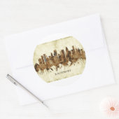 Sticker Rond Baltimore Maryland (Enveloppe)