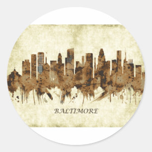 Sticker Rond Baltimore Maryland