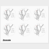 Sticker Rond Baltimore Maryland Noir Blanc Mariage Favoriser (Feuille)