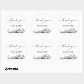 Sticker Rond Baltimore Merci Favor 3" (feuille de 6) (Feuille)